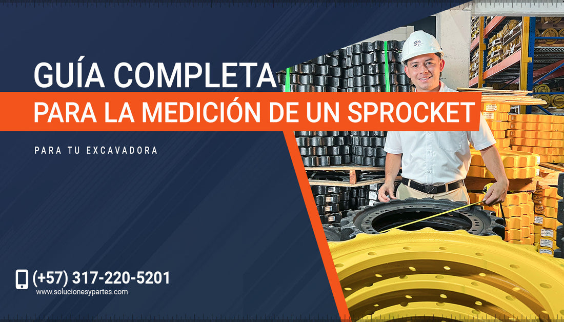 Guía completa para la medición de un Sprocket de excavadora