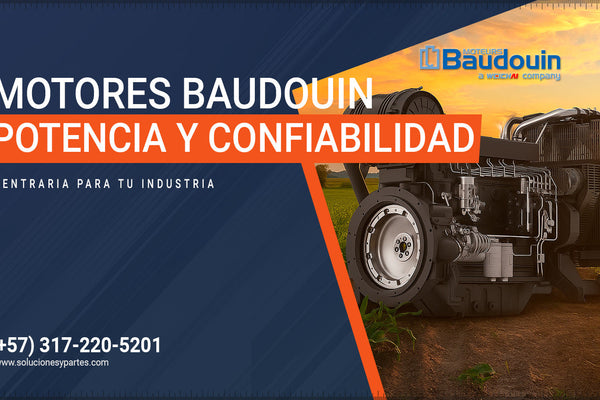 Motores Baudouin: Potencia y confiabilidad centenaria para tu industria