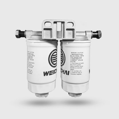 Base de filtro de combustible para motores SLD226 y Weichai WP